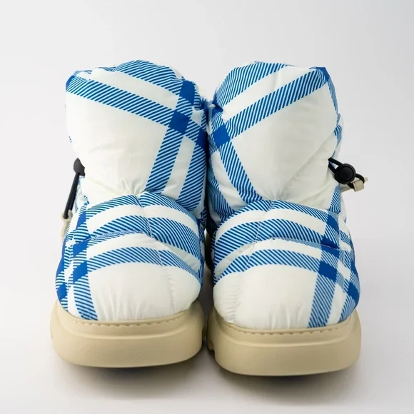 size 45eu 12us Burberry Pillow Boots Hunter Blue White Check  display picture 1